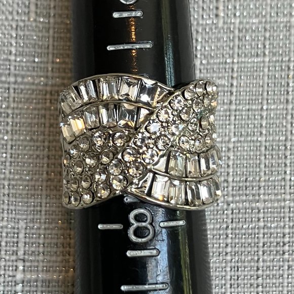 BLING Silver and CZ Ring Size 7 NWT - Picture 2 of 4